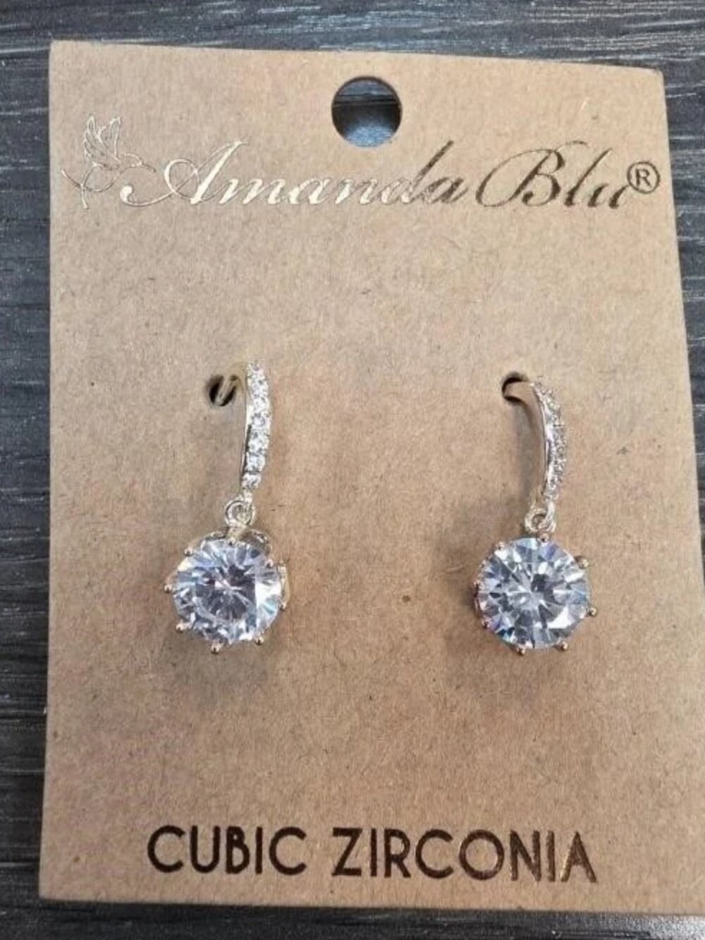 Amanda Blu Round-Cut Drop Earrings